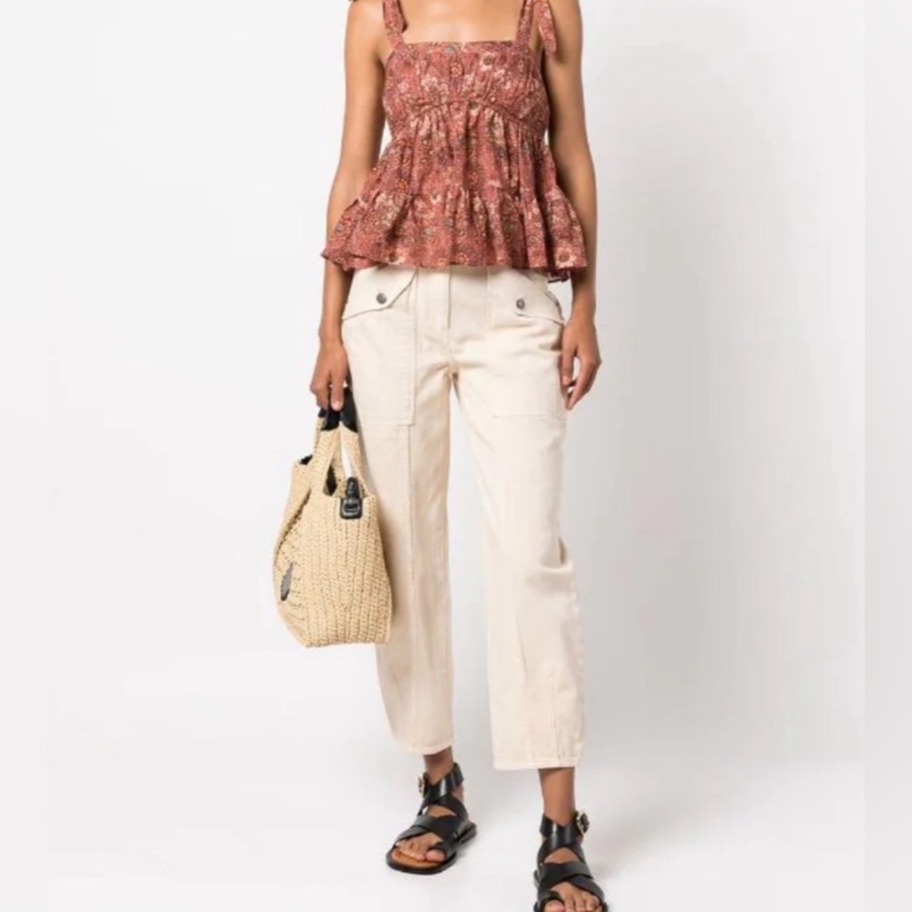 Women’s — Clothing — Tops — Ulla Johnson — Syma Tie Shoulder Blouse — Size 4 - Picture 2 of 3